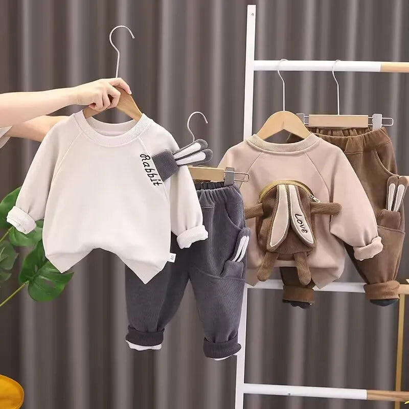 Autumn and Winter Boys Clothing Set