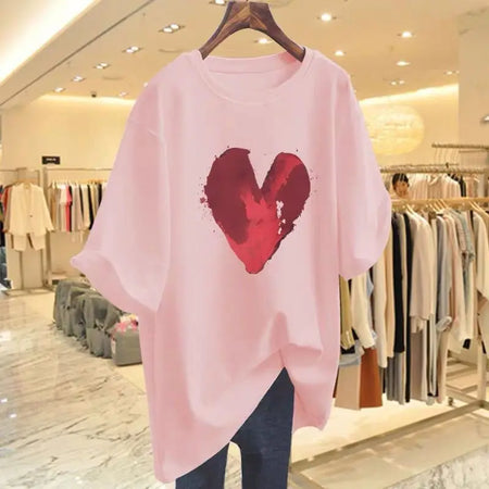 Summer New Chic Hand-Painted Print T-shirt