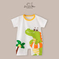 Baby Boys Summer Thin Cartoon Rompers