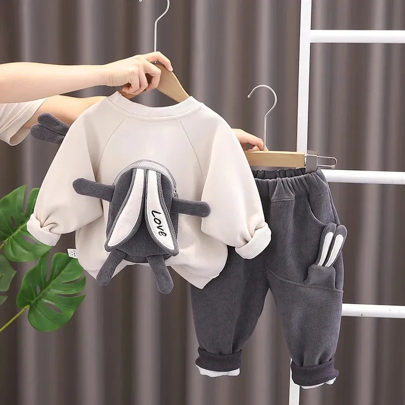 Autumn and Winter Boys Clothing Set