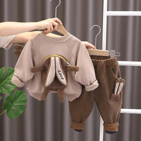 Autumn and Winter Boys Clothing Set