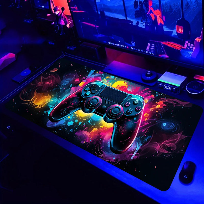 Gamepad Pattern Mouse Pad Large Gaming