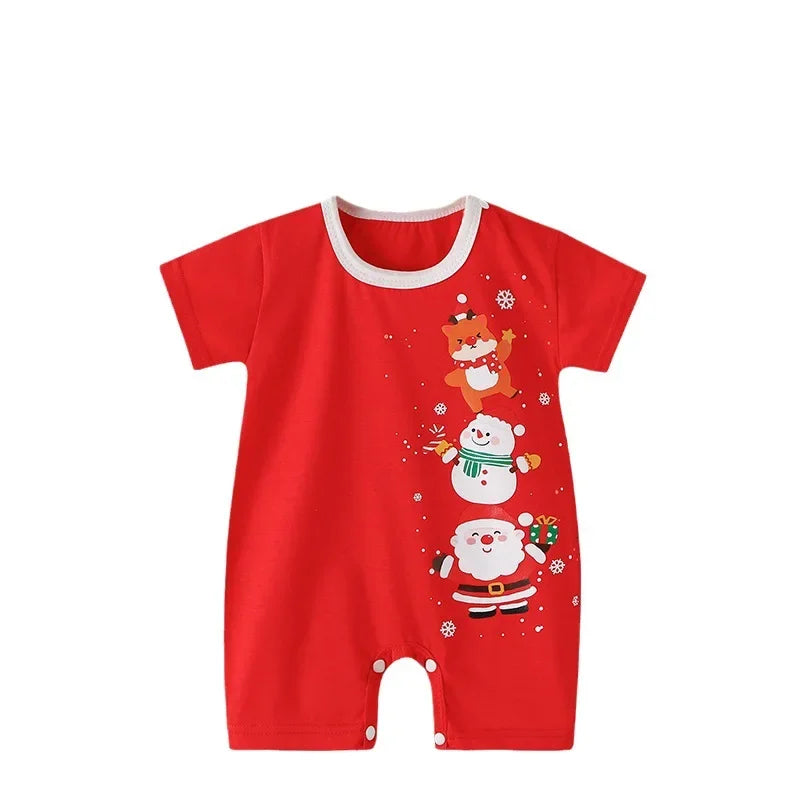 Baby Boys Summer Thin Cartoon Rompers