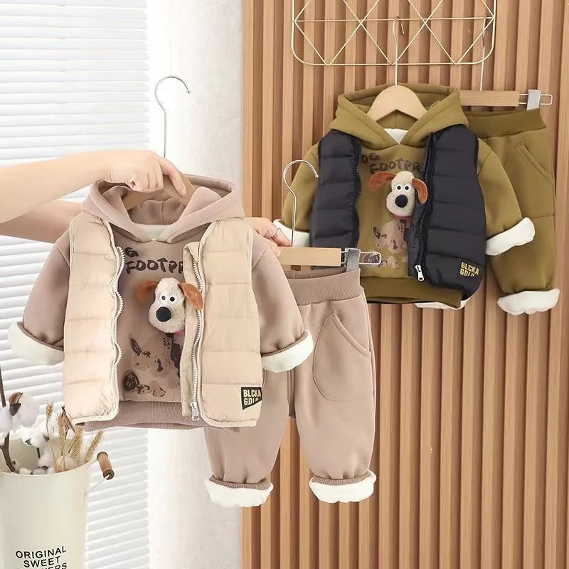 Boys and Girls Thickened Suit Winter Children's
