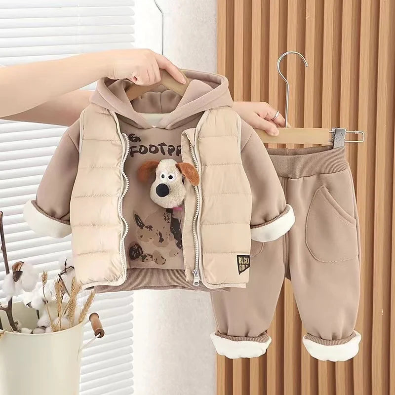 Boys and Girls Thickened Suit Winter Children's